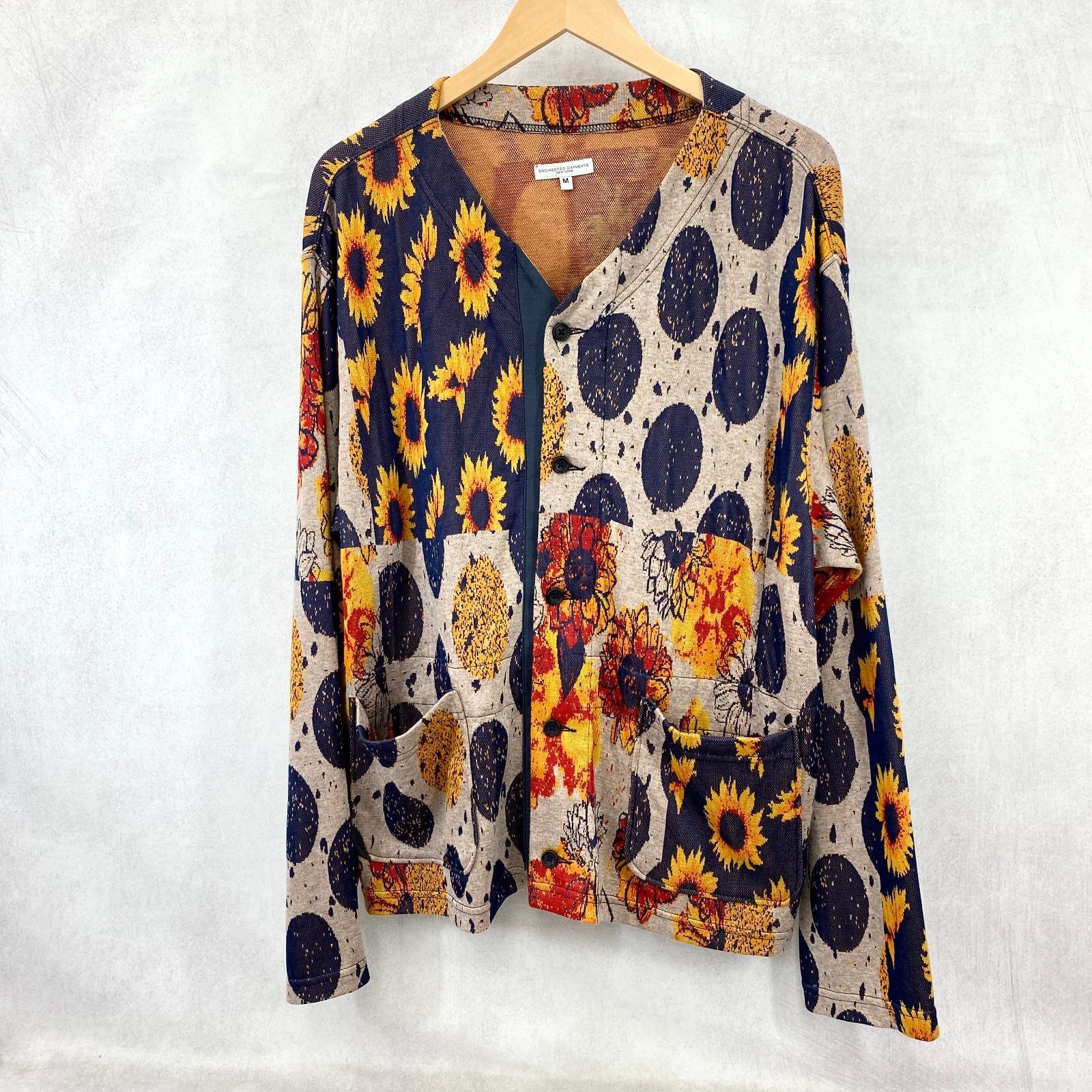 Engineered Garments All Over Pattern Cardigan Sun… - image 2