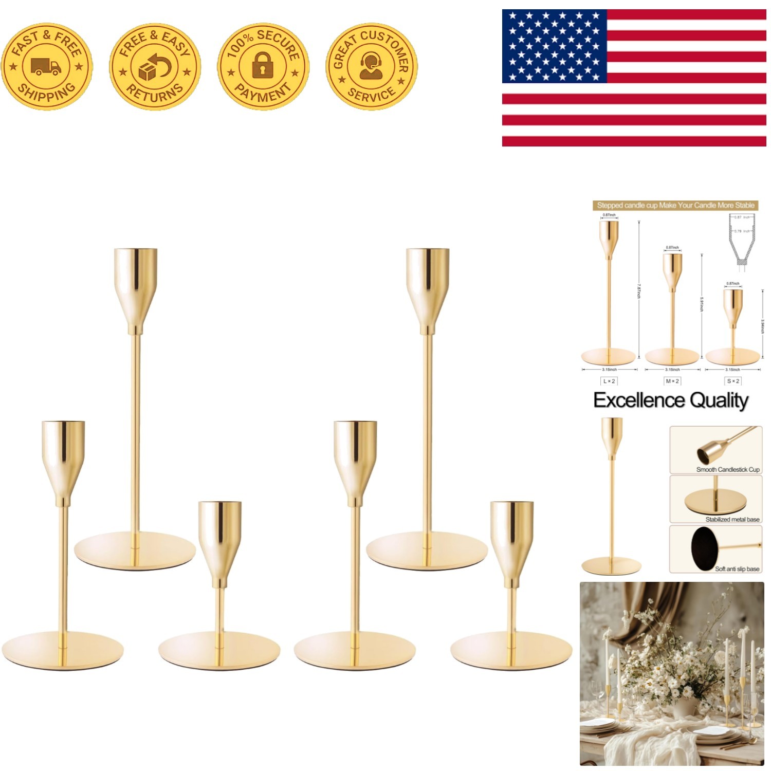 S - Set Of 6 For Weddings & Anniversaries