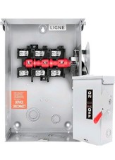 60 Amp Disconnect Switch Box,3 Pole Safety Switch,Non-Fusible,Indoor Outdoor,Me