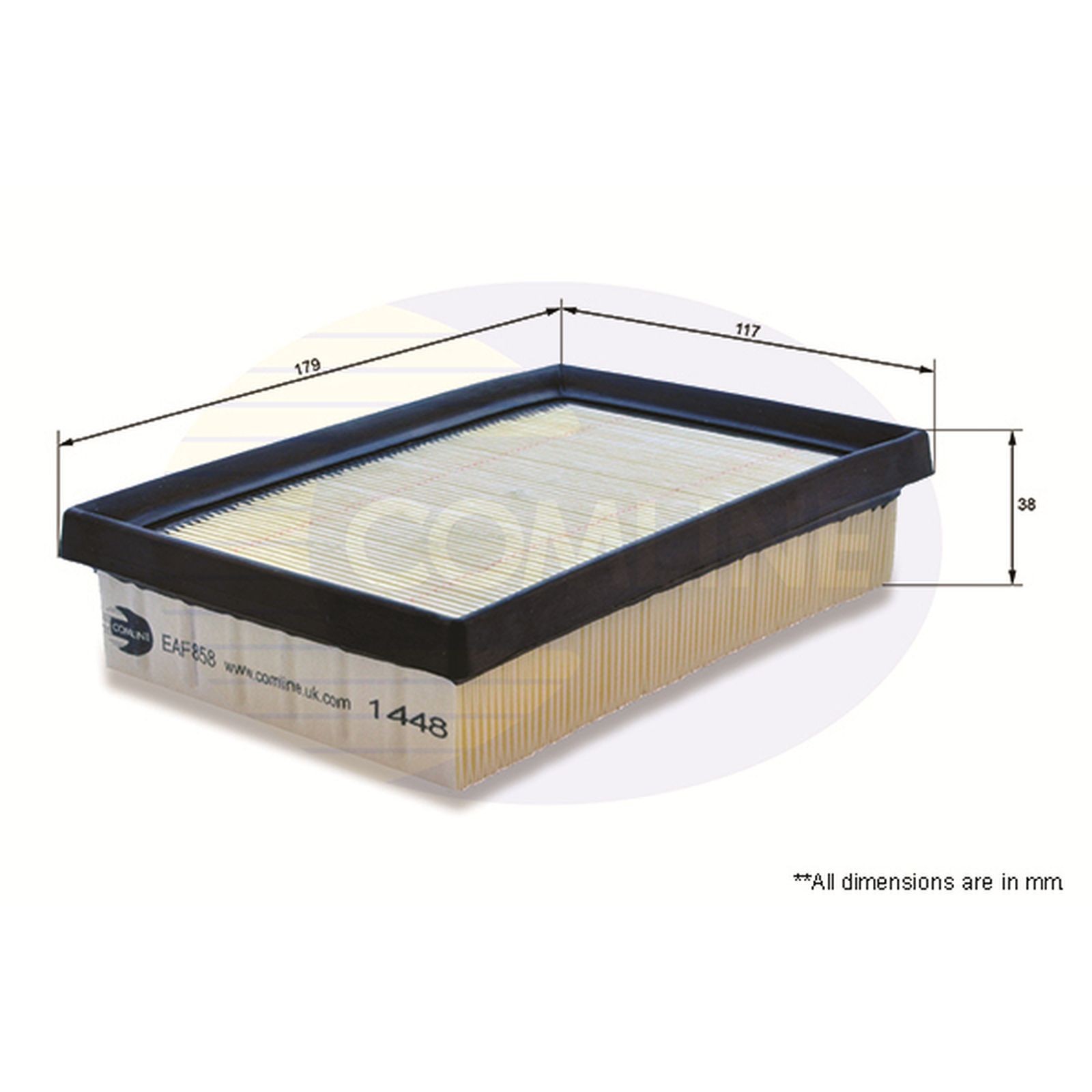 Air Filter EAF858 Comline 1612496780 178010M030 1616368880 178010M040 1780121060