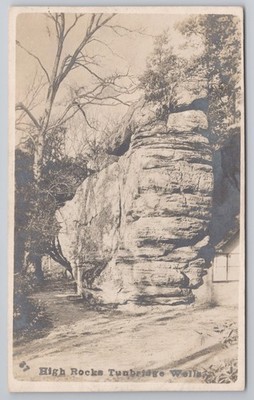 RPPC High Rocks Tunbridge Wells Kent Lankester Topographie Edwardian Vintage