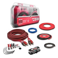 DS18 4 Gauge Amplifier Wiring Kit Installation Red CCA 4 Gauge 1680W AKIT4.RD