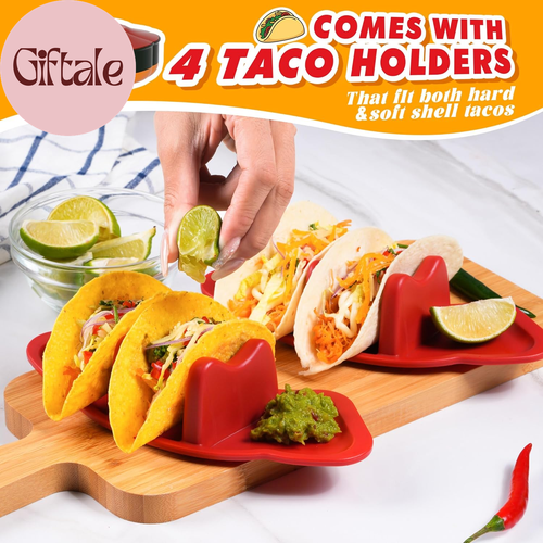 Taco Tuesday Kit - Taco Bar Serving Set for a Party with 33Oz Heated Pot, 4 Taco - Picture 5 of 12