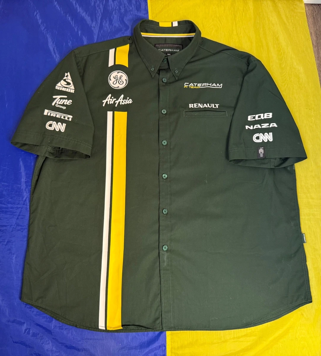 CATERHAM F1 RACING TEAM RENAULT VINTAGE JERSEY SHIRT OFFCIAL Sz