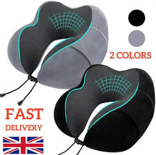 Memory Foam U Shaped Travel Pillow Neck Support Soft Head Rest Plane Car Cushion