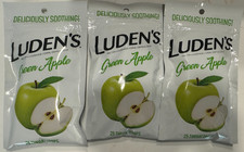 3 Bags Luden's Green Apple Flavor 25 Count- Exp 9/25 SEALED Ludens
