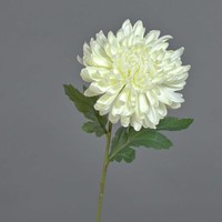 Artplants Kunstblume Chrysantheme Delphina, Creme, 65Cm, Ø14Cm