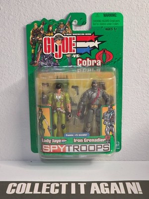 GI Joe 2003 ARAH Spy Troops Lady Jaye and Iron Grenadiers nm
