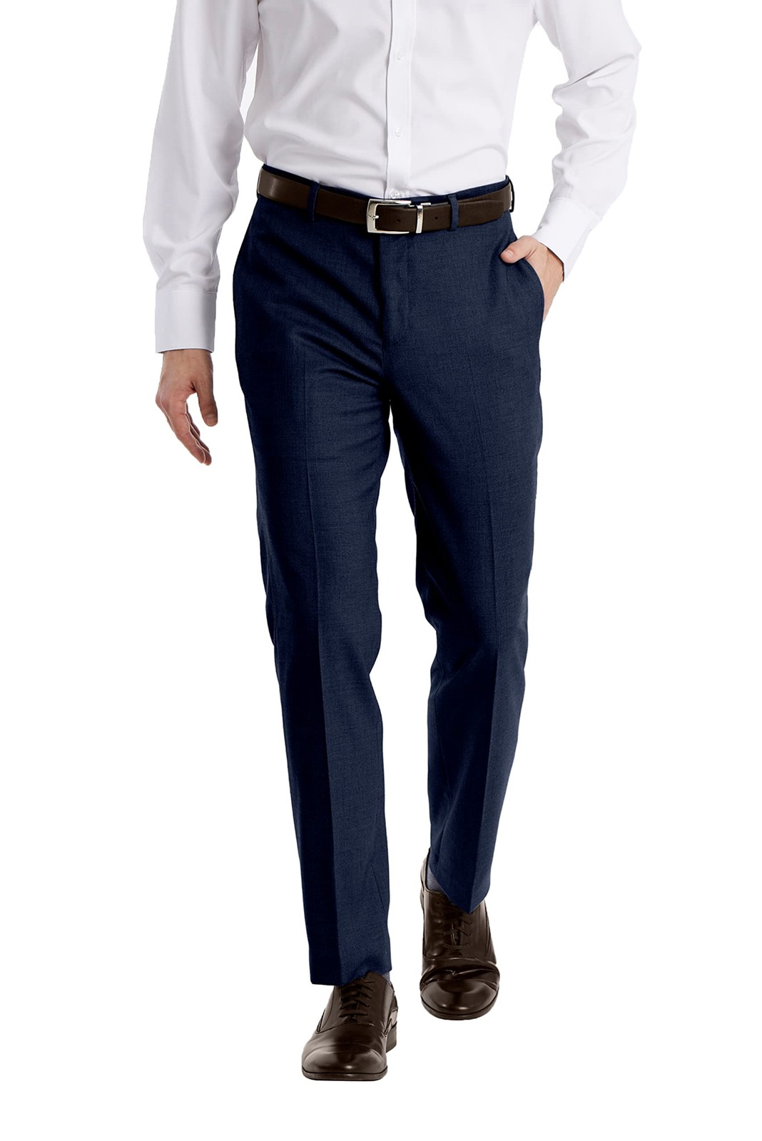 Calvin Klein Mens Jerome Slim Fit Suit Pants Solid Medium Blue Size 30x30 7190₽
