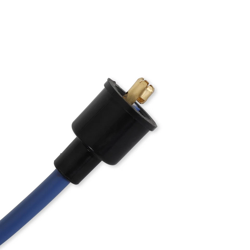 Conjunto de fios de vela de ignição 4038B - Super estoque - Núcleo espiral de cobre - 8mm - Azul - Imagem 2 de 4