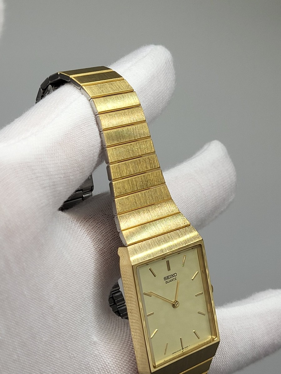 Near MINT] Seiko 5Y00-5029 Gold Tank Quartz Mens Watch JAPAN | eBay
