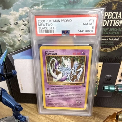 Pokémon Mewtwo Black Star Promo Regular 2000 #12 PSA 8 Wizards of the Coast