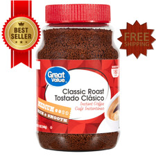 Great Value Classic Medium Roast Instant Coffee, 12 oz