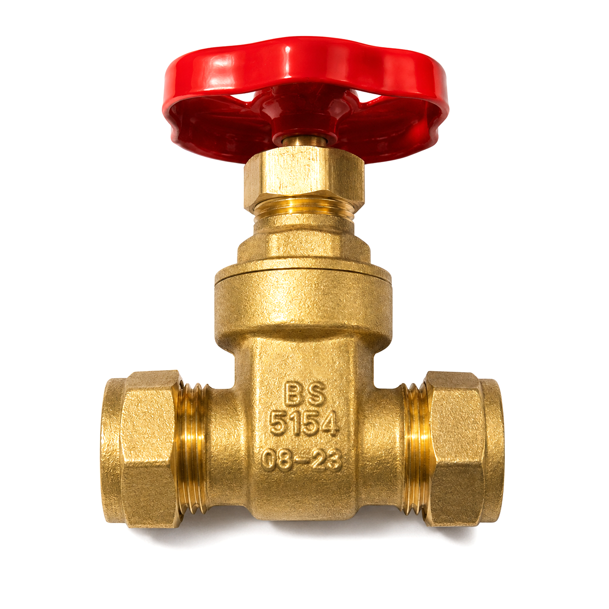 Westco 28mm Compression Brass BS Gate Valve Isolation Plumbing Heating UK
