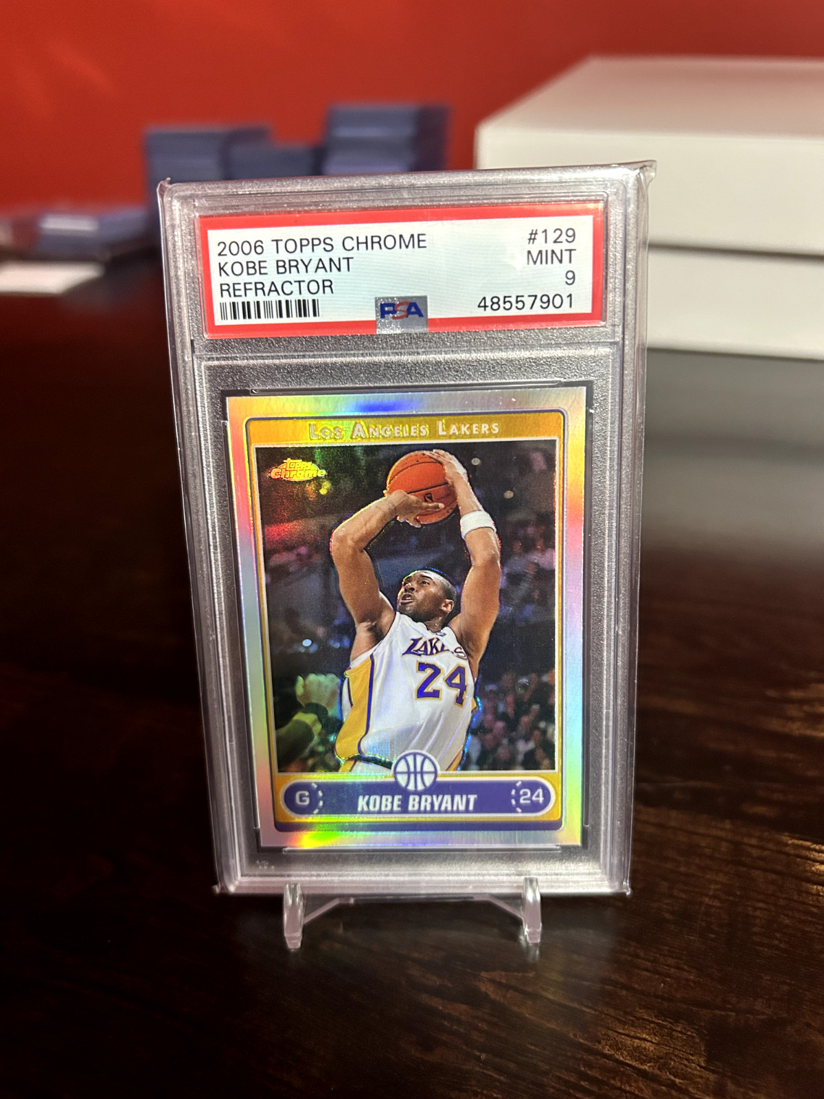 2006 Topps Chrome Kobe Bryant Refractor PSA 9 – Los Angeles Lakers 🔥🏀