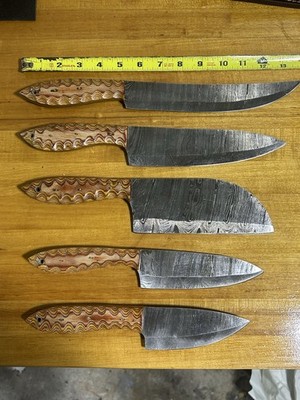Damascus Kitchen Knife Set