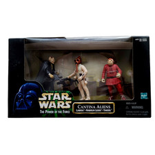Product Image: STAR WARS POWER OFTHE FORCE: CANTINA ALIENS LABRIA NABRUN TAKEEL ACTION FIGURES