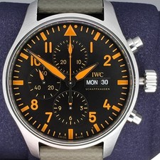 IWC Pilot's Watch Chronograph 43MM SS Orange Index Exclusive Boutique Limited Ed