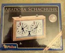 Schachuhr Massivholzrahmen ARADORA
