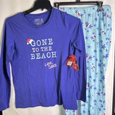 Jammies For Your Families Kohl’s Women’s Pajama Set S Gone to the Beach Santa