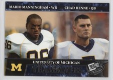 2008 Press Pass Teammates Mario Manningham Chad Henne #93 0b3