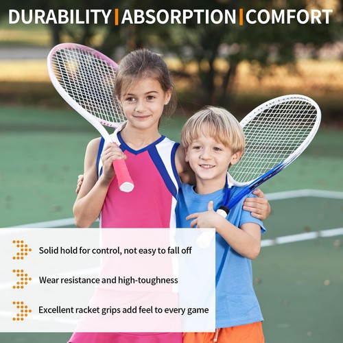 COIDEA Tennis Racket Grip Tape, 8 Pack Precut Anti Slip Tennis Grip Tape, Sup... - Picture 3 of 5