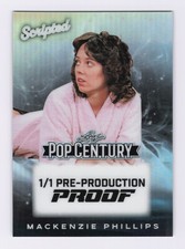 2026 Leaf Metal Pop Century Mackenzie Phillips 1/1 PPP Scripted Prismatic Silver