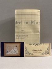 Lavender And Lace Cross Stitch Pattern THE WEDDING Victorian Style Bride Groom