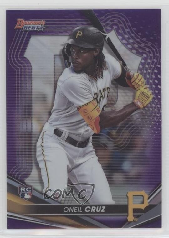 2022 Bowman's Best Purple Refractor 29/250 Oneil Cruz #36 17uf