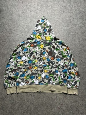A Bathing Ape BAPE x BABY MILO x KAWS Animal Kingdom Hoodie Large archive 2005