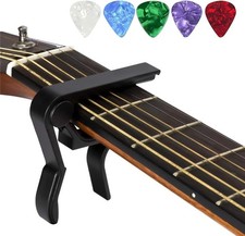 Professional Guitar Capo for Acoustic Electric Guitars - 5 Picks Included