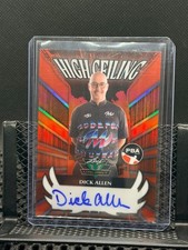 Dick Allen 2025 Leaf Eclectic PBA  Valiant High Ceiling / Auto - Red #5/9