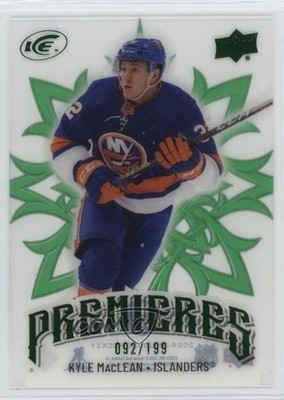 2024 Upper Deck Ice Premieres Emerald Green 92/199 Kyle MacLean Rookie RC 1e7g