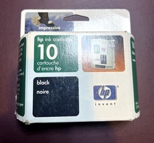 Expired Genuine HP 10 Black Ink Cartridge C4844A