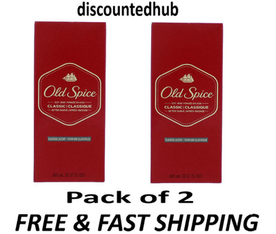 Old Spice Classic Scent Men's Aftershave, 6.37 fl oz each-- Pack Of 2