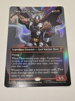Thor, God of Thunder (Borderless) (0369) Marvel Super Heroes Foil