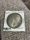 New Listing1934-P Peace Silver Dollar 90% Silver Profile Of Lady Liberty