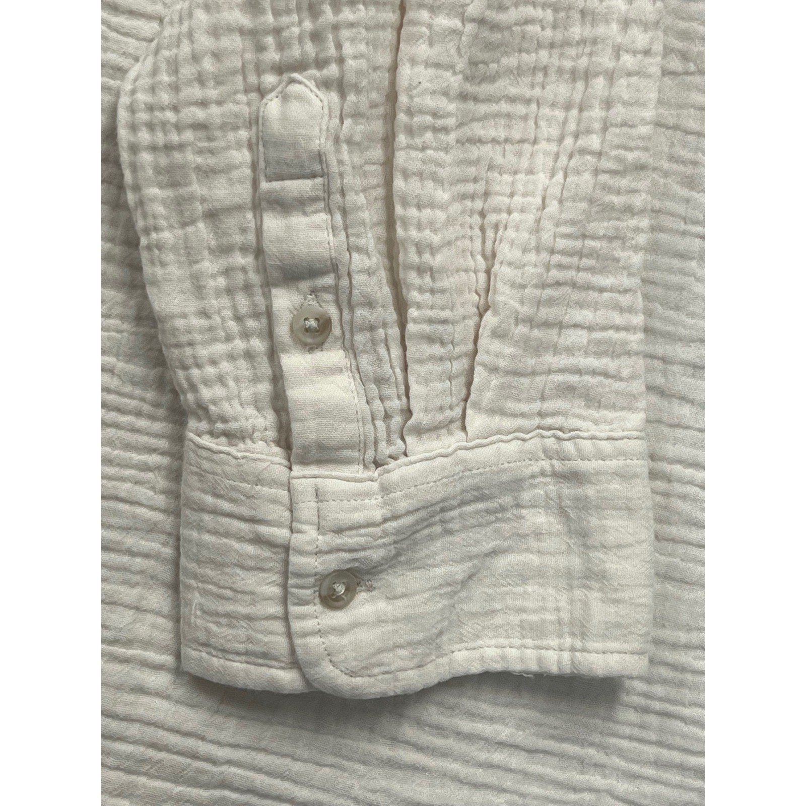 Universal Thread Gauze Button Down Shirt Womens 2… - image 10