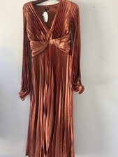 Lovely Copper Dress Wedding Guest Ready. New W/ Tags Size 8.