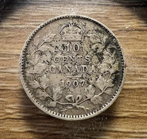 1907 Canada 10 Cents — photo from the most recent tracked eBay sale