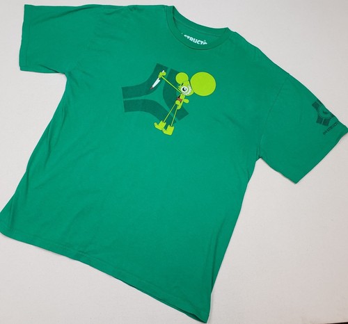 Destructo Speed Metal Homicidal Mouse Skater Green T-Shirt Sz XL EXTREMELY RARE