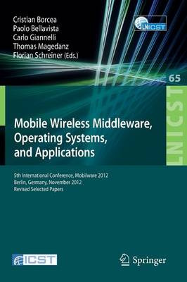 Mobile drahtlose Middleware, Betriebssysteme und Anwendungen - 9783642366598