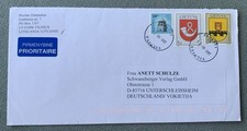 Lithuania Lietuva 2011 Vilnius - used cover to Unterschleißheim Schwaneberger