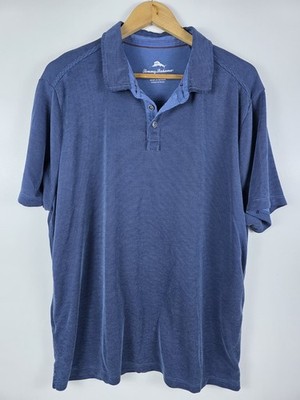 Tommy Bahama Villa Square polo shirt in shipwreck blue Sz. XL
