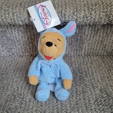 DISNEY STORE WINNIE THE POOH EASTER BUNNY MINI BEAN BAG Plush 1999 NEW WITH TAGS