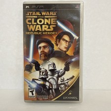Star Wars: The Clone Wars Republic Heroes (Sony PSP, 2009) CIB W/ Case & Manual