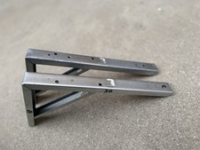 Reggimensola staffa zincata robusta da 30cm 2 PEZZI