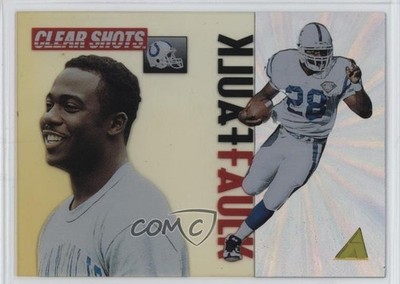 1995 Pinnacle Clear Shots Marshall Faulk #7 HOF 0eq9
