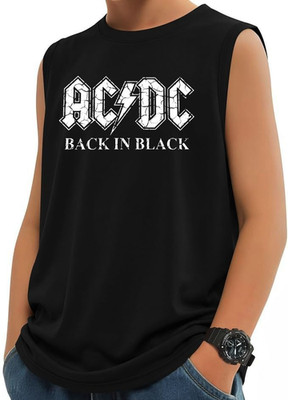 AC/DC Rock Band Youth's Muscle Shirts (Multiple Designs & Color)