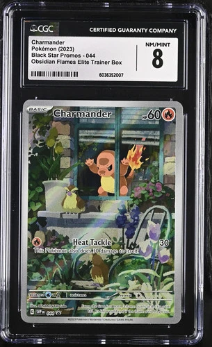 2023 POKEMON SVP EN-SV BLACK STAR PROMO #044 CHARMANDER CGC 8